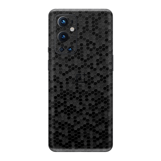 OnePlus 9 PRO Luxuria Black Honeycomb 3D Textured Skin Wrap Sticker Decal Cover Protector by EasySkinz