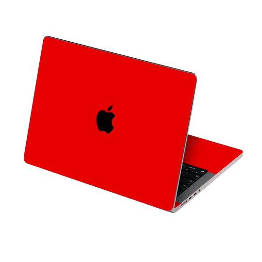 MacBook PRO 14" (2021) Gloss Glossy Bright Red Skin Wrap Sticker Decal Cover Protector by EasySkinz | EasySkinz.com