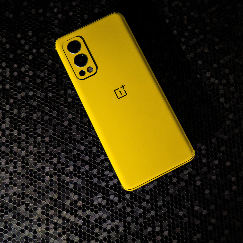 OnePlus 9 Gloss Glossy Golden Yellow Skin Wrap Sticker Decal Cover Protector by EasySkinz