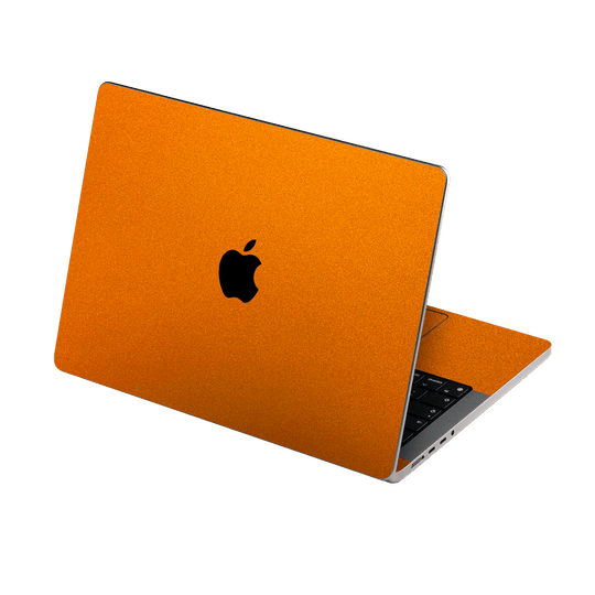 Apple MacBook PRO 16" (2021) Fiery Orange Tuning Metallic Gloss Finish Skin Wrap Sticker Decal Cover Protector by EasySkinz | EasySkinz.com