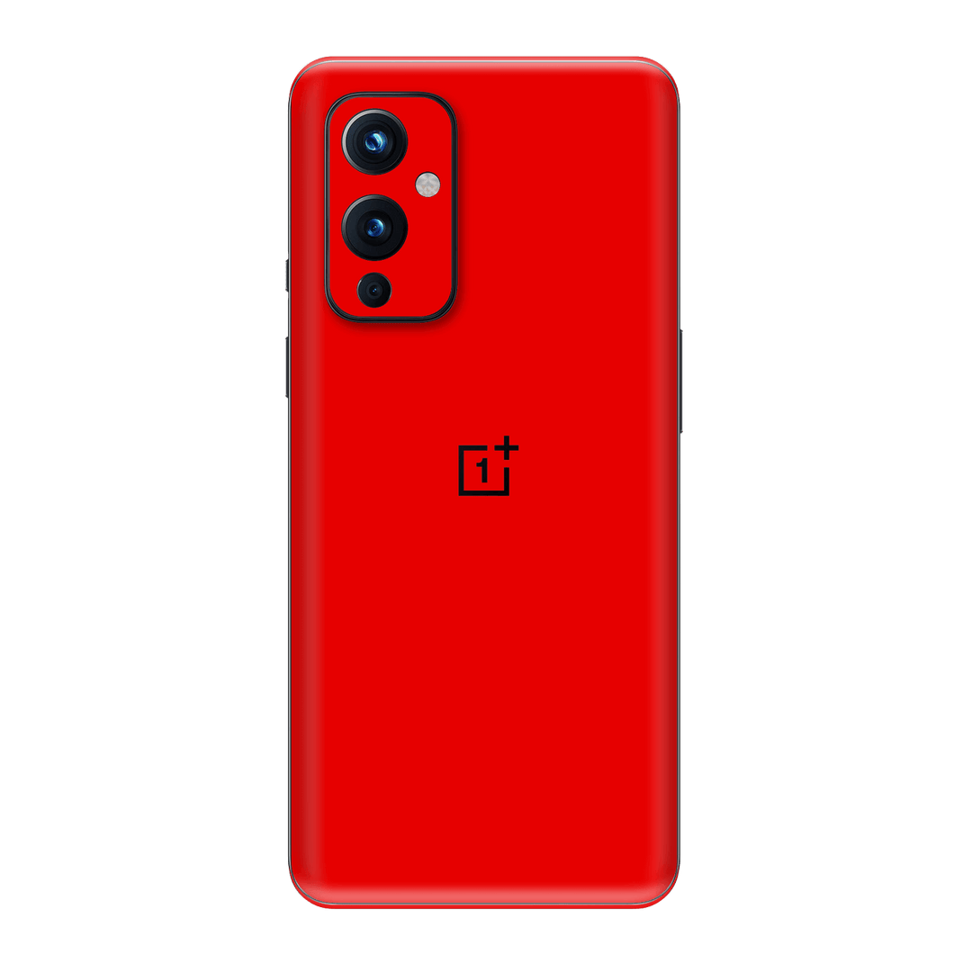 OnePlus 9 Gloss Glossy Bright Red Skin Wrap Sticker Decal Cover Protector by EasySkinz