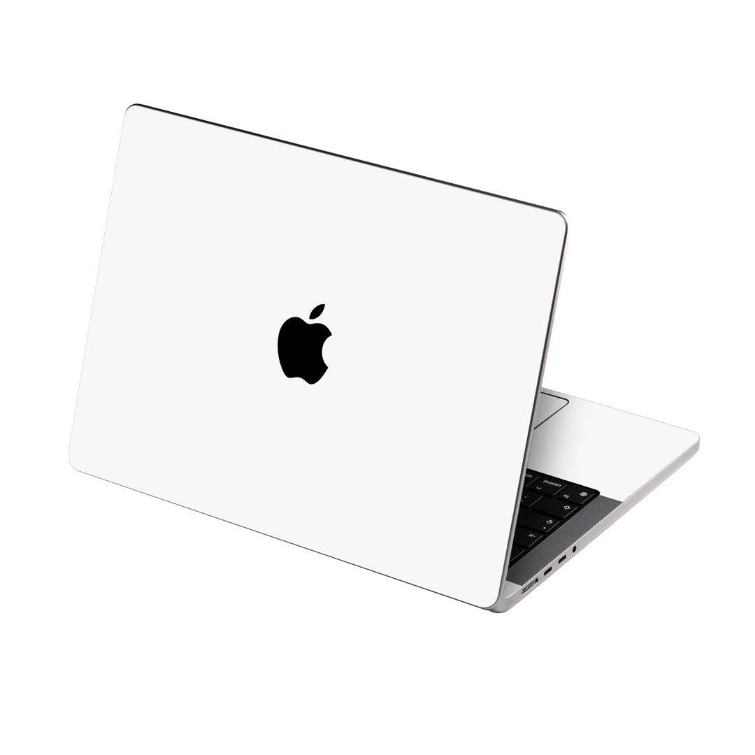 MacBook PRO 16" (2021) Gloss Glossy Jet White Skin Wrap Sticker Decal Cover Protector by EasySkinz | EasySkinz.com