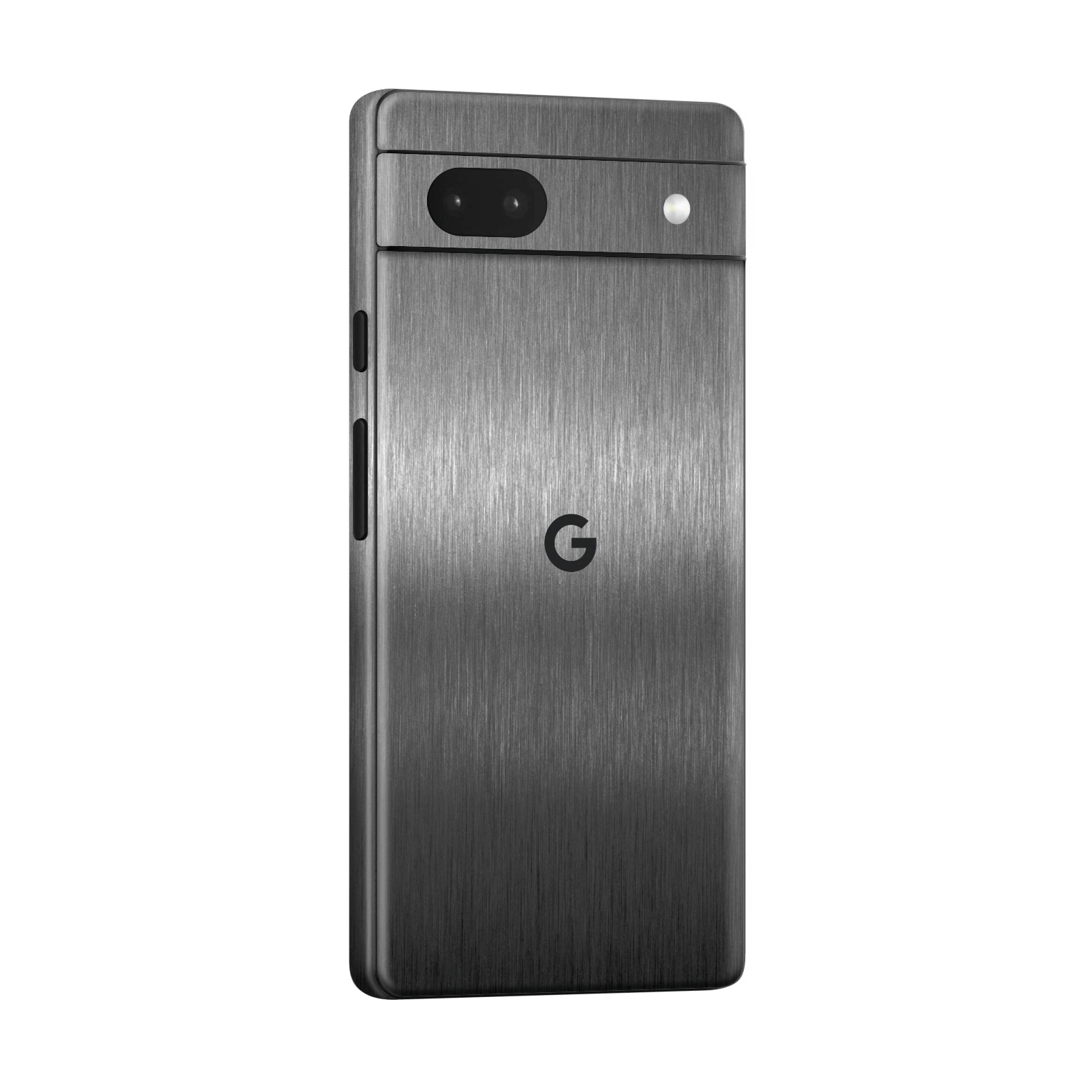 Google Pixel 6a (2022) Brushed Metal Titanium Metallic Skin Wrap Sticker Decal Cover Protector by EasySkinz | EasySkinz.com