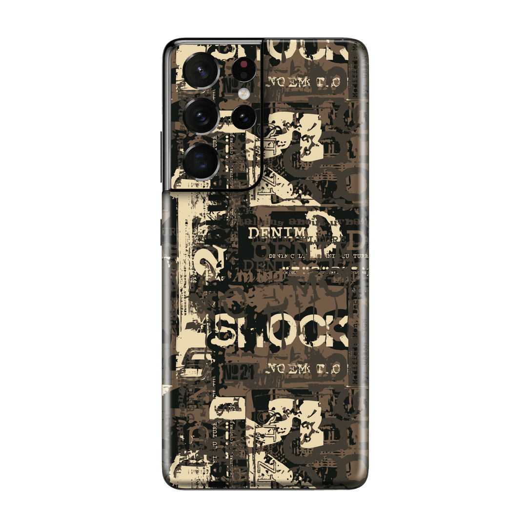 Samsung Galaxy S21 ULTRA Print Printed Custom Signature Denim Culture Skin, Wrap, Decal, Protector, Cover by EasySkinz | EasySkinz.com