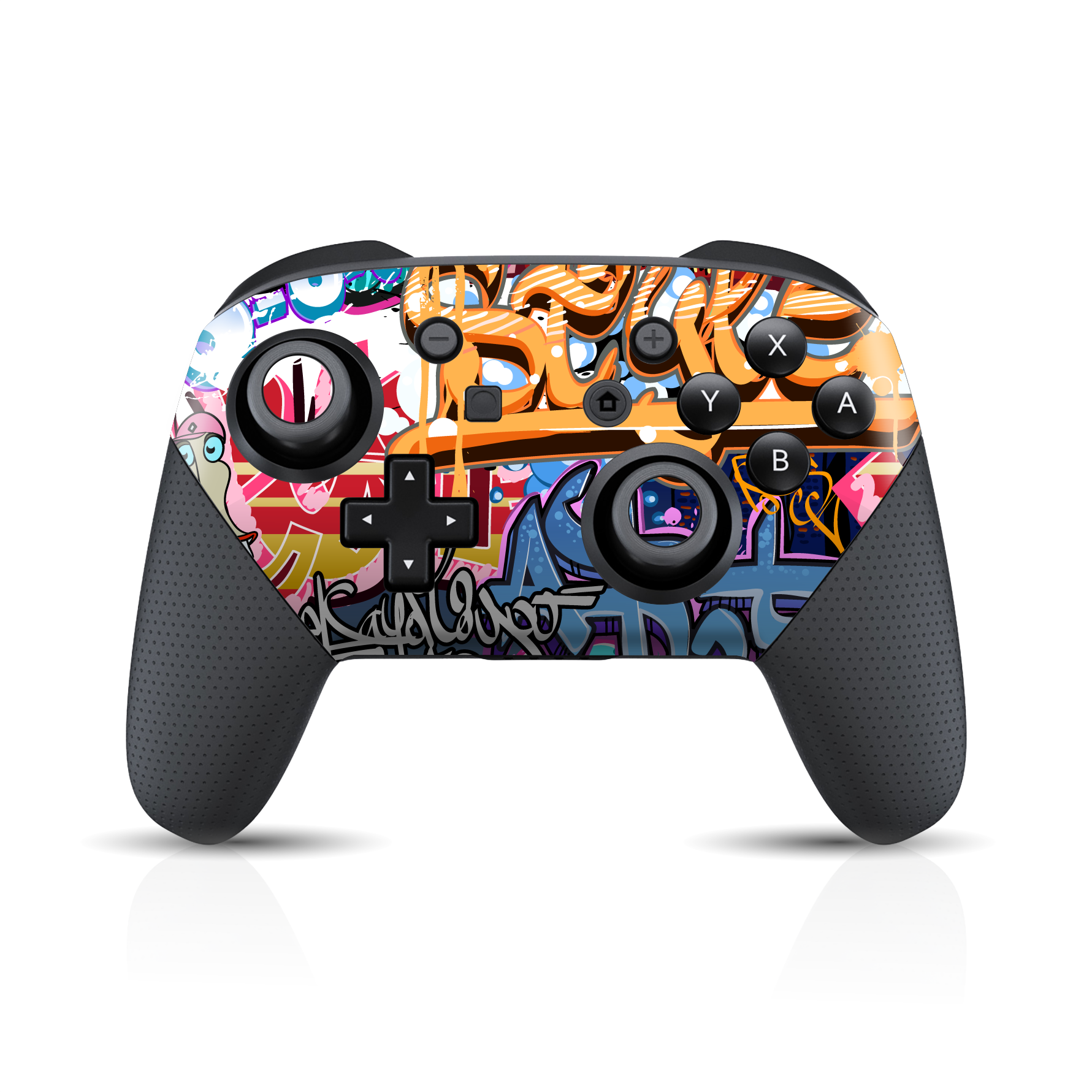 Nintendo Switch Pro Controller Print Printed Custom SIGNATURE Graffiti Skin Wrap Sticker Decal Cover Protector by EasySkinz