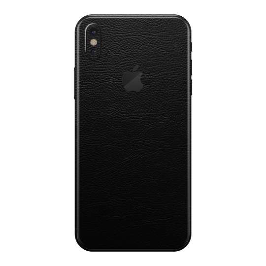 iPhone XS Luxuria BLACK LEATHER Riders Skin Wrap Sticker Decal Cover Protector by EasySkinz | EasySkinz.com