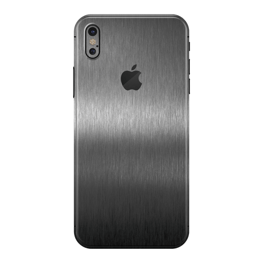 iPhone XS Brushed Metal Titanium Metallic Skin Wrap Sticker Decal Cover Protector by EasySkinz | EasySkinz.com