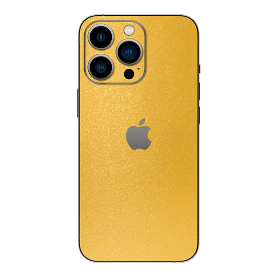 iPhone 13 Pro MAX YELLOW MATT Metallic Skin - Premium Protective Skin Wrap Sticker Decal Cover by QSKINZ | Qskinz.com