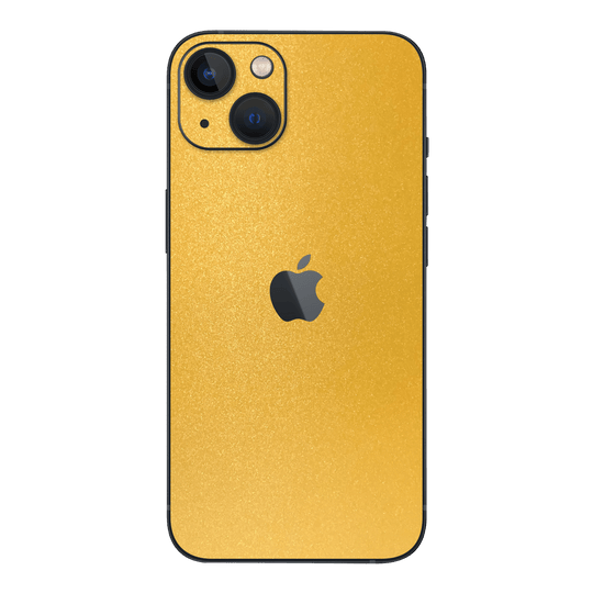 iPhone 14 Plus YELLOW MATT Metallic Skin - Premium Protective Skin Wrap Sticker Decal Cover by QSKINZ | Qskinz.com