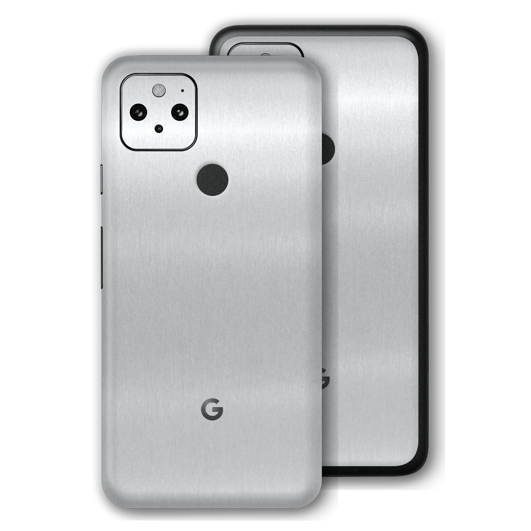 Pixel 5 Brushed Metal Aluminium Metallic Skin, Wrap, Decal, Protector, Cover by EasySkinz | EasySkinz.com