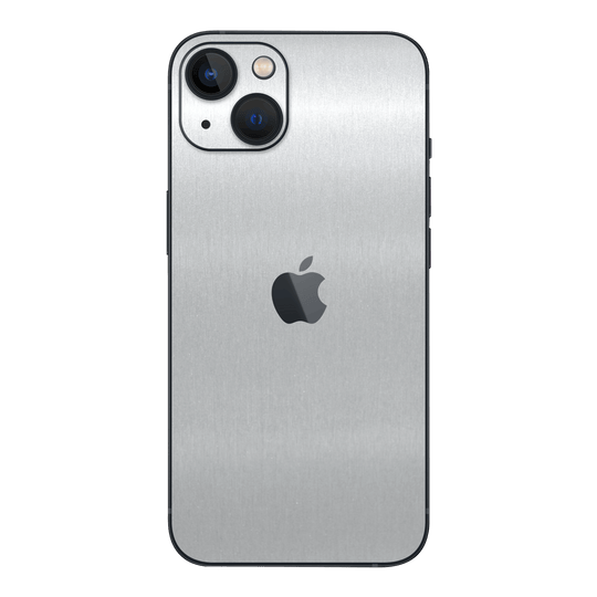 iPhone 14 Plus BRUSHED ALUMINIUM Metallic Skin - Premium Protective Skin Wrap Sticker Decal Cover by QSKINZ | Qskinz.com