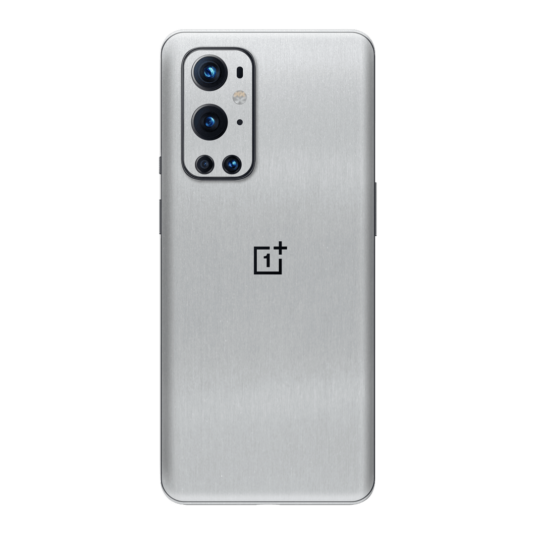 OnePlus 9 Pro Brushed Metal Aluminium Metallic Skin Wrap Sticker Decal Cover Protector by EasySkinz