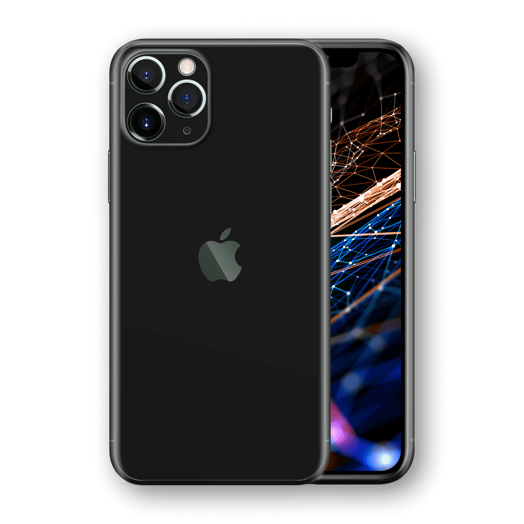 iPhone 11 PRO Luxuria JET BLACK High Gloss Finish Skin Wrap Decal Protector | EasySkinz  Edit alt text