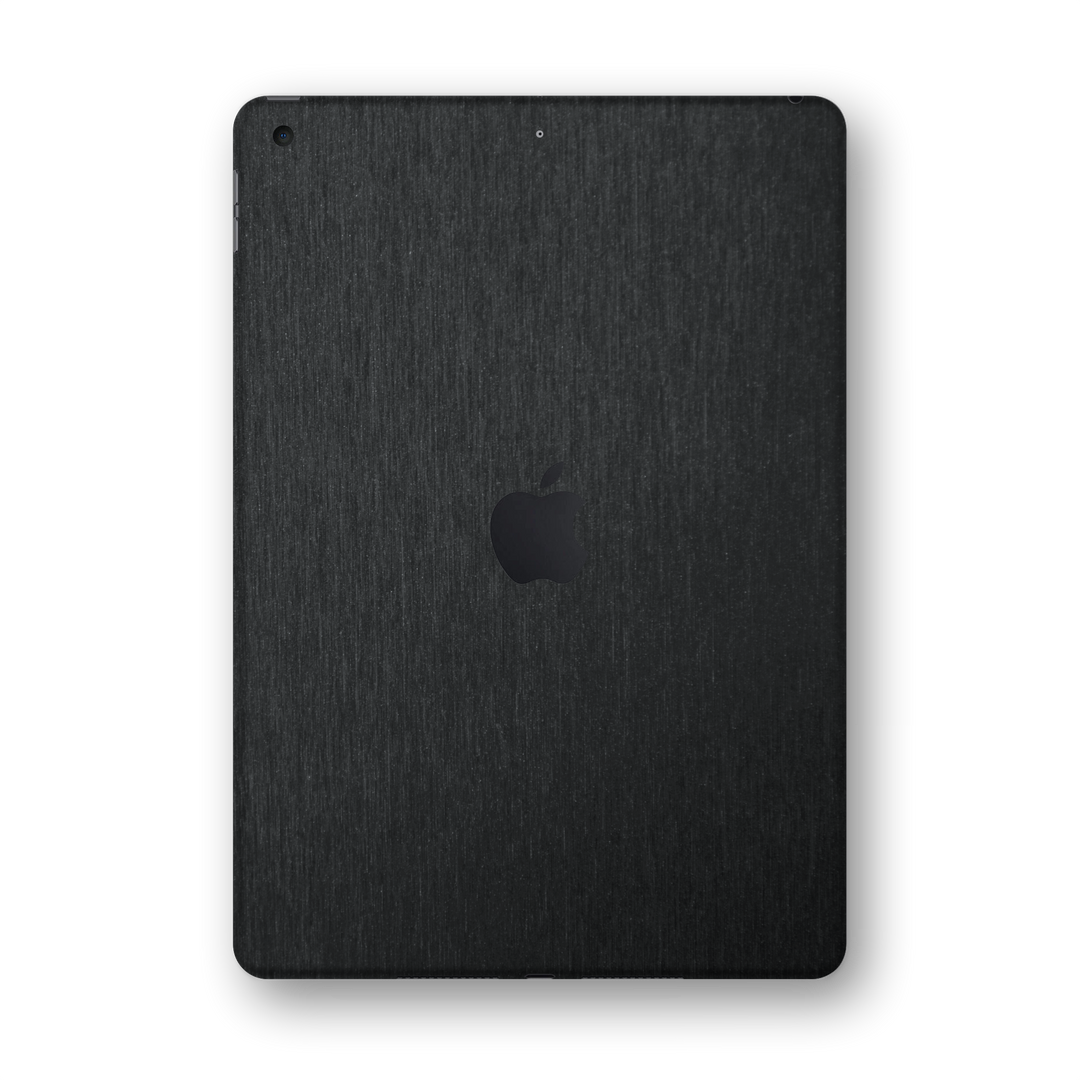 iPad 10.2" (8th Gen, 2020) Brushed Black Metallic Skin Wrap Sticker Decal Cover Protector by EasySkinz