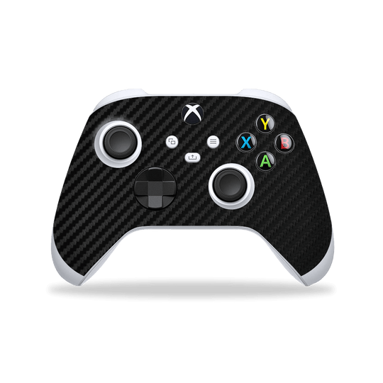 XBOX Series X CONTROLLER Skin - Black 3D Textured CARBON Fibre Fiber Skin, Wrap, Decal, Protector, Cover by EasySkinz | EasySkinz.com