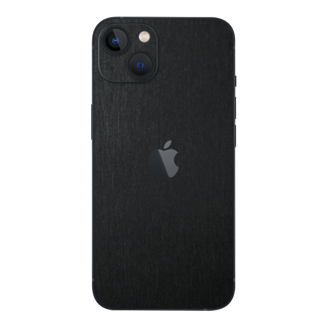 iPhone 14 Plus BRUSHED BLACK Metallic Skin - Premium Protective Skin Wrap Sticker Decal Cover by QSKINZ | Qskinz.com