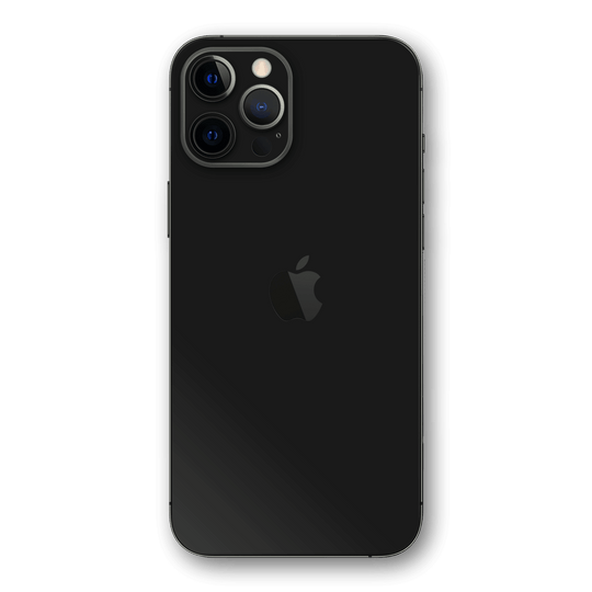 iPhone 12 Pro MAX High Gloss JET BLACK Skin - Premium Protective Skin Wrap Sticker Decal Cover by QSKINZ | Qskinz.com