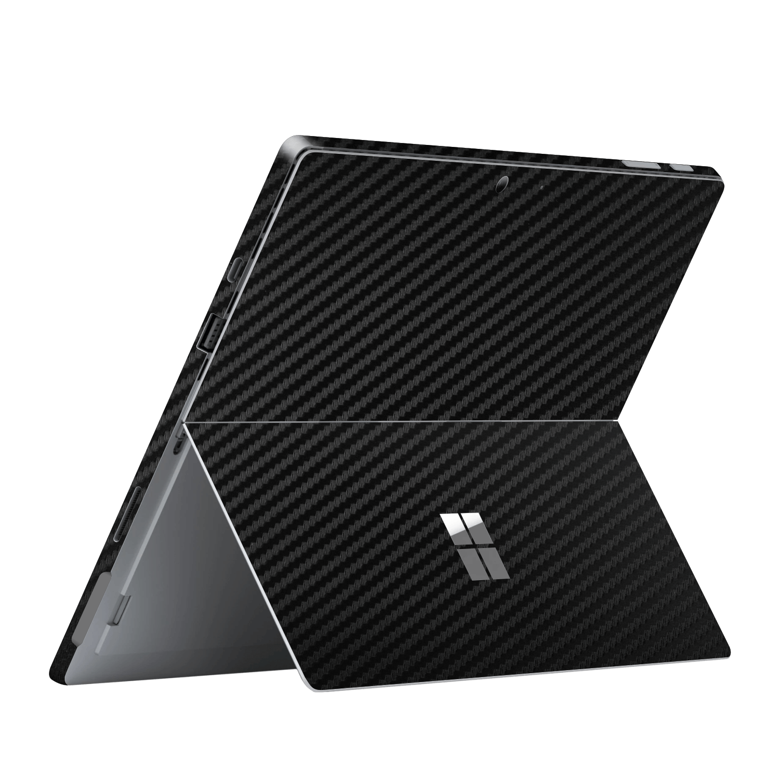 Microsoft Surface Pro 7 Black 3D Textured CARBON Fibre Fiber Skin, Wrap, Decal, Protector, Cover by EasySkinz | EasySkinz.com