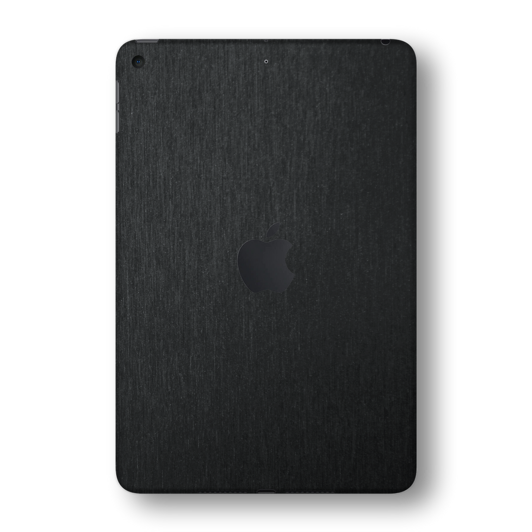 iPad MINI 5 (5th Generation 2019) Brushed Black Metallic Skin Wrap Sticker Decal Cover Protector by EasySkinz