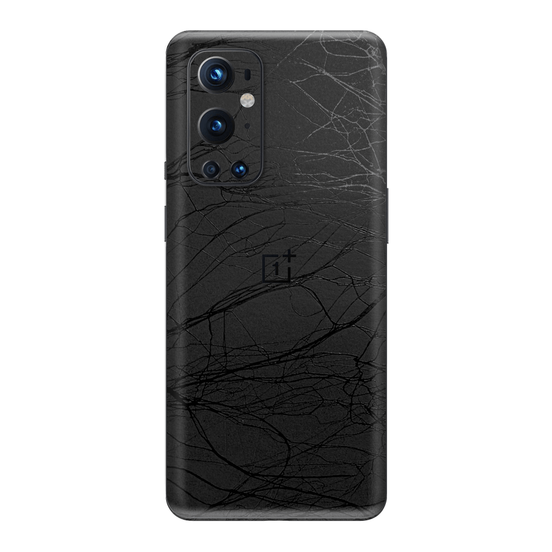 OnePlus 9 PRO Luxuria Black Web Net Mesh Cocoon 3D Textured Skin Wrap Decal Cover Protector by EasySkinz | EasySkinz.com