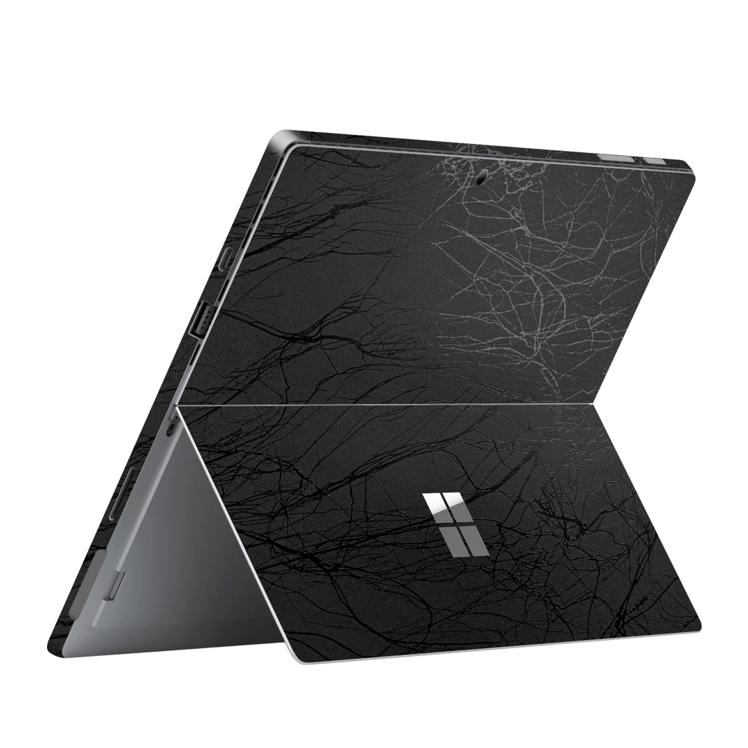 Microsoft Surface Pro 7 Luxuria Black Web Net Mesh Cocoon  3D Textured Skin Wrap Decal Cover Protector by EasySkinz | EasySkinz.com