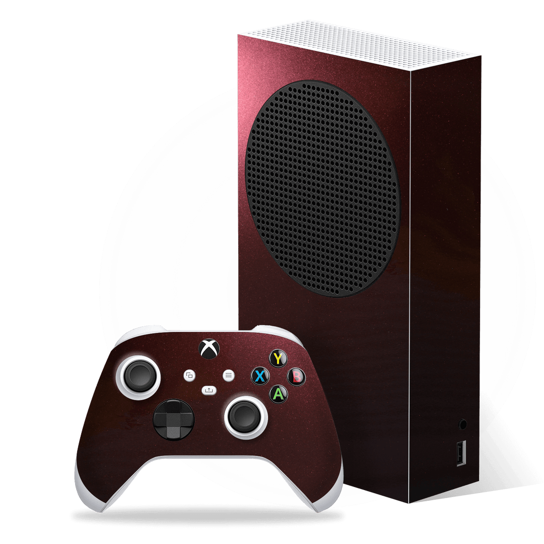 XBOX Series X Glossy Black Rose Metallic Skin, Wrap, Decal, Protector, Cover by EasySkinz | EasySkinz.com