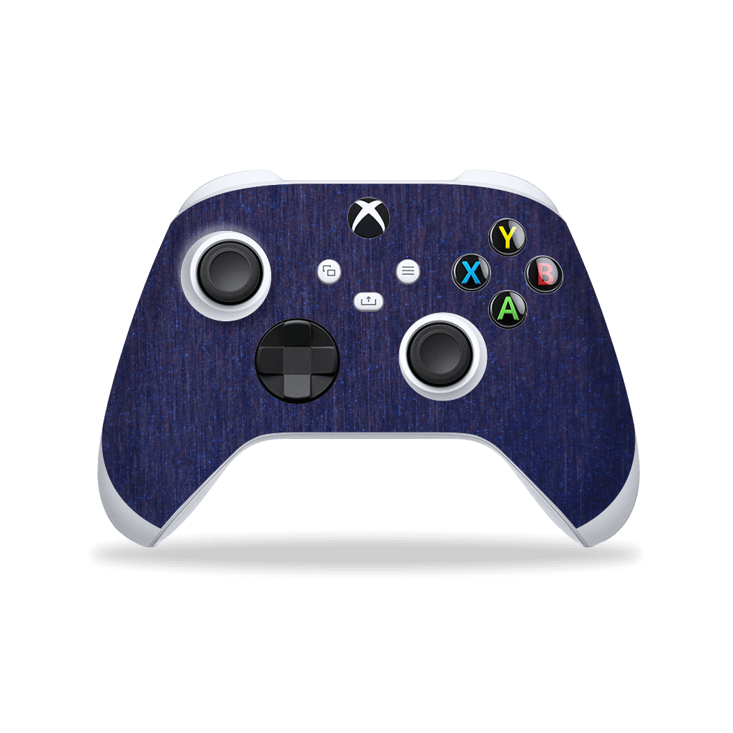 XBOX Series X CONTROLLER Skin - Brushed Metal Blue Metallic Skin, Wrap, Decal, Protector, Cover by EasySkinz | EasySkinz.com