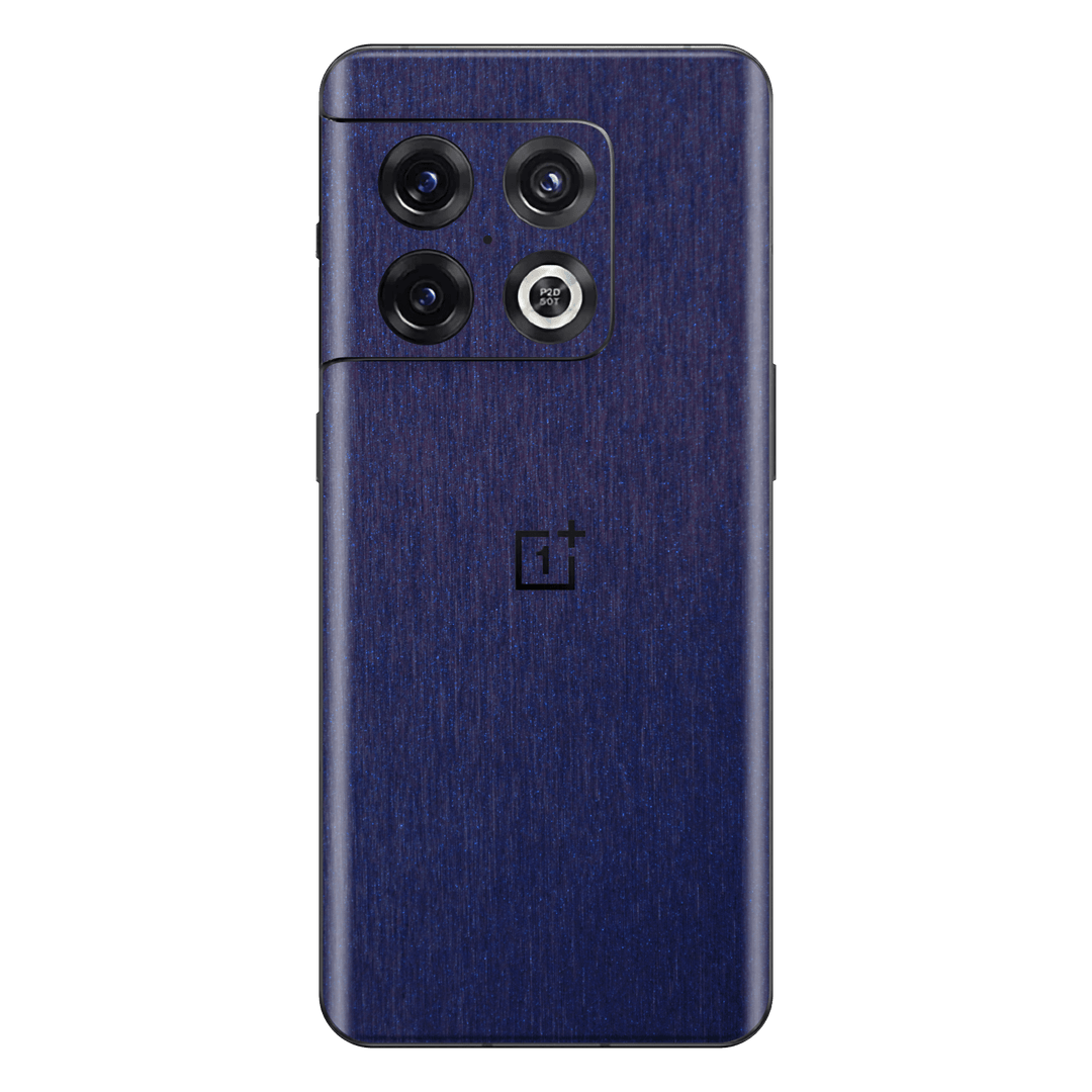 OnePlus 10 PRO Brushed Metal Blue Metallic Skin Wrap Decal Cover Protector by EasySkinz | EasySkinz.com