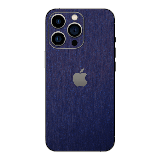 iPhone 13 Pro MAX BRUSHED BLUE Metallic Skin - Premium Protective Skin Wrap Sticker Decal Cover by QSKINZ | Qskinz.com