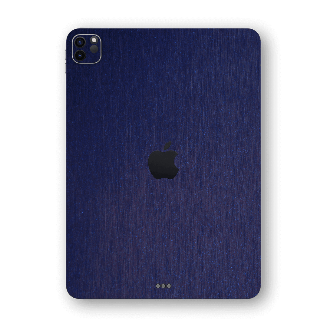 iPad PRO 11-inch 2020 3M Brushed Blue Metallic Skin Wrap Sticker Decal Cover Protector by EasySkinz