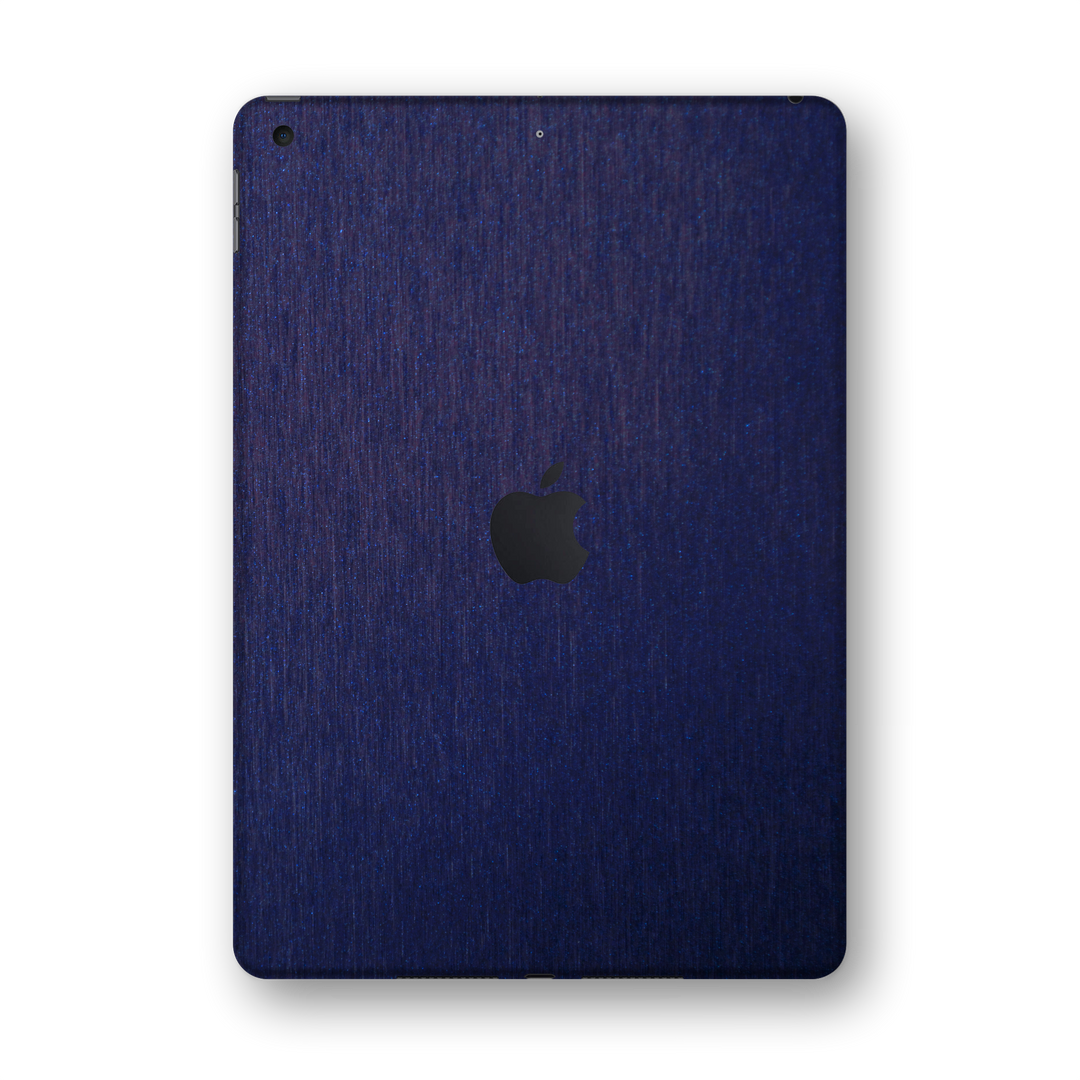 iPad 10.2" (8th Gen, 2020) Brushed Blue Metallic Skin Wrap Sticker Decal Cover Protector by EasySkinz