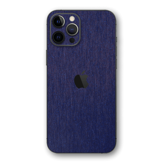 iPhone 12 PRO BRUSHED BLUE Metallic Skin - Premium Protective Skin Wrap Sticker Decal Cover by QSKINZ | Qskinz.com