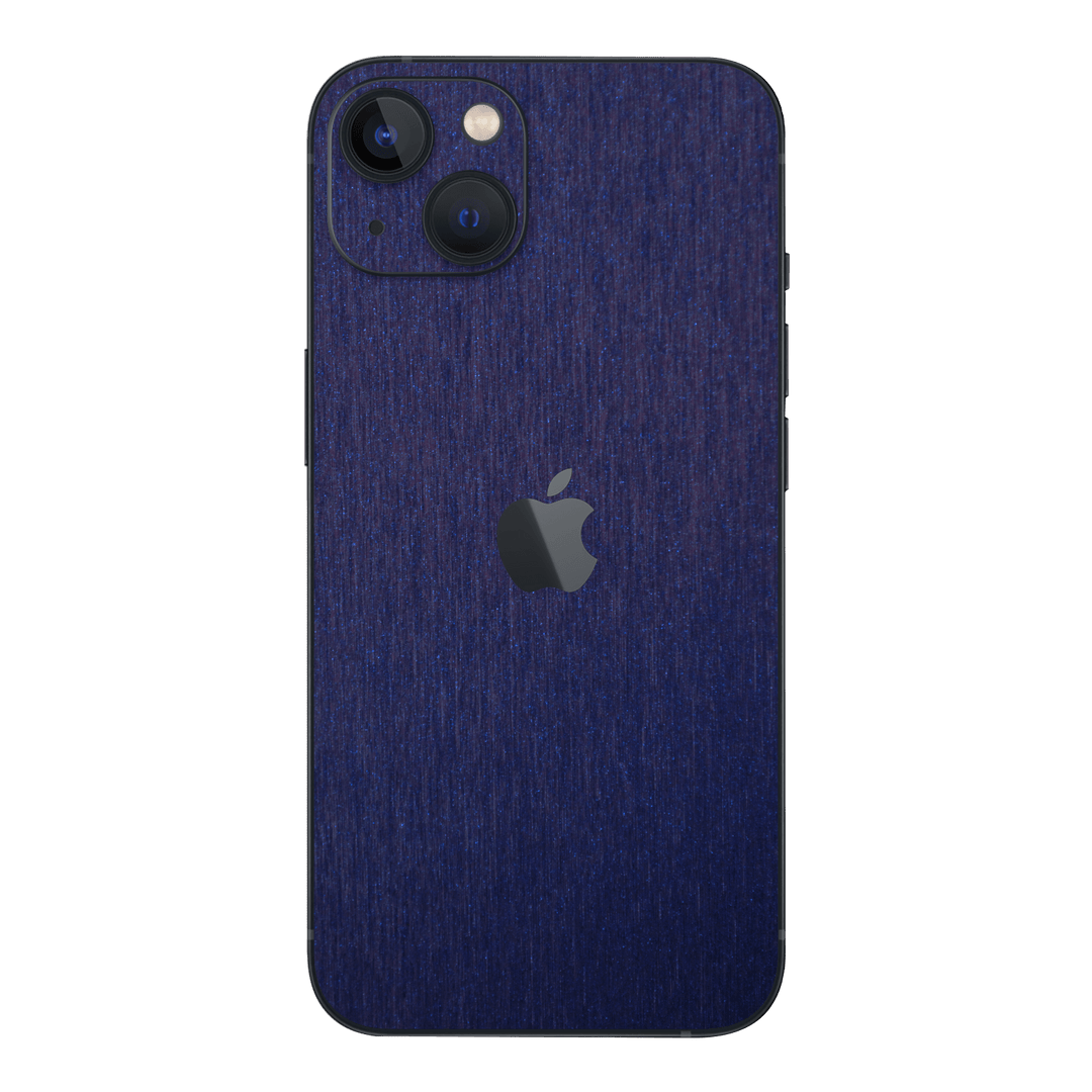 iPhone 13 BRUSHED BLUE Metallic Skin - Premium Protective Skin Wrap Sticker Decal Cover by QSKINZ | Qskinz.com