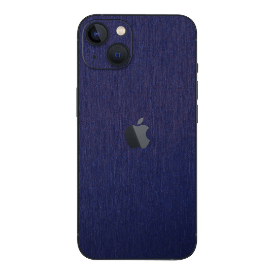 iPhone 13 MINI BRUSHED BLUE Metallic Skin - Premium Protective Skin Wrap Sticker Decal Cover by QSKINZ | Qskinz.com