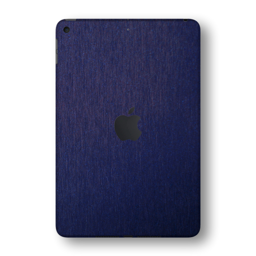 iPad MINI 5 (5th Generation 2019) Brushed Blue Metallic Skin Wrap Sticker Decal Cover Protector by EasySkinz