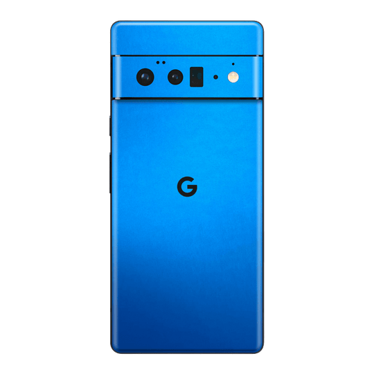 Google Pixel 6 Pro Satin Blue Metallic Matt Matte Skin Wrap Sticker Decal Cover Protector by EasySkinz | EasySkinz.com