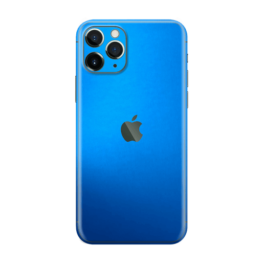 iPhone 11 Pro MAX Satin Blue Metallic Matt Matte Skin Wrap Sticker Decal Cover Protector by EasySkinz | EasySkinz.com