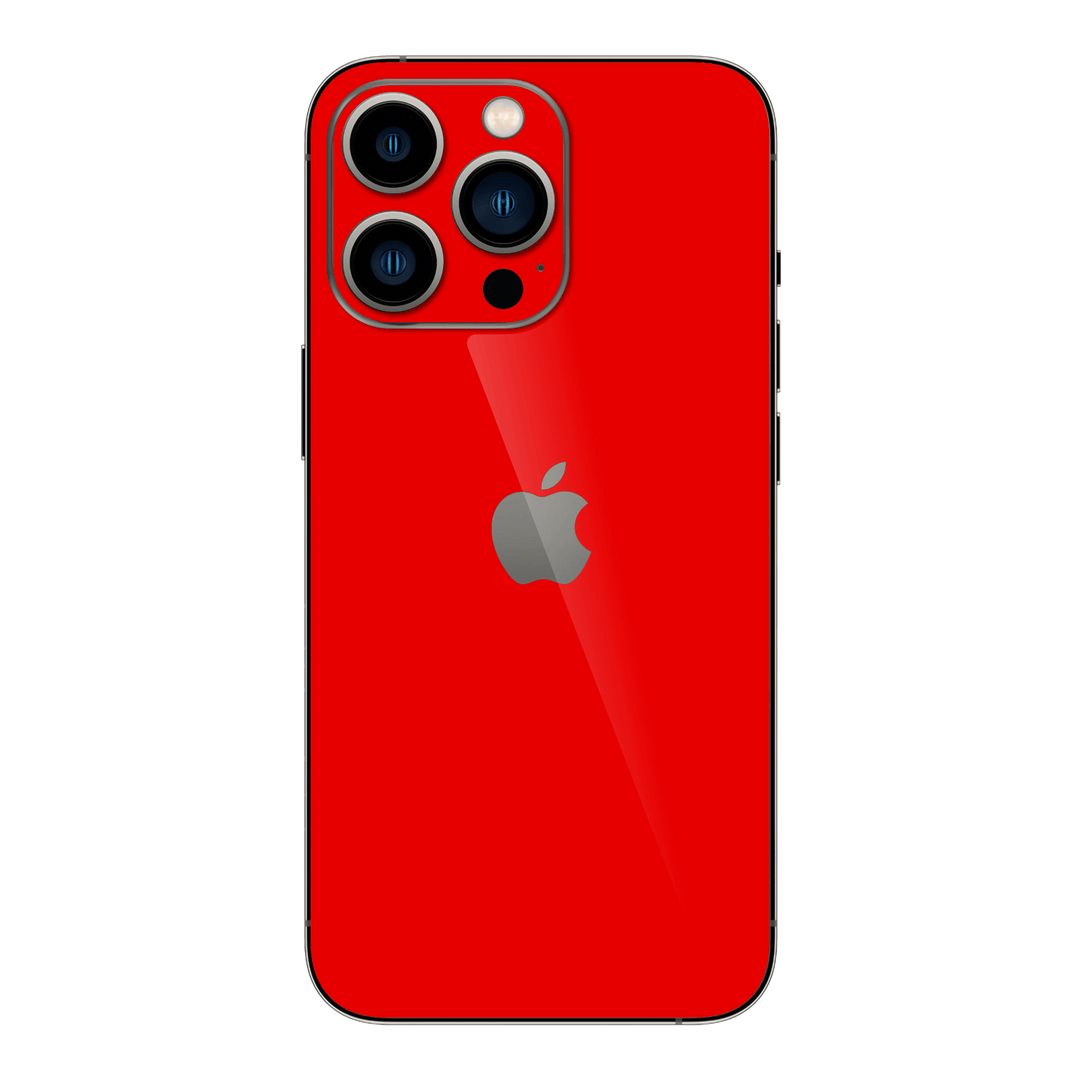 iPhone 13 Pro MAX GLOSSY Bright Red Skin - Premium Protective Skin Wrap Sticker Decal Cover by QSKINZ | Qskinz.com