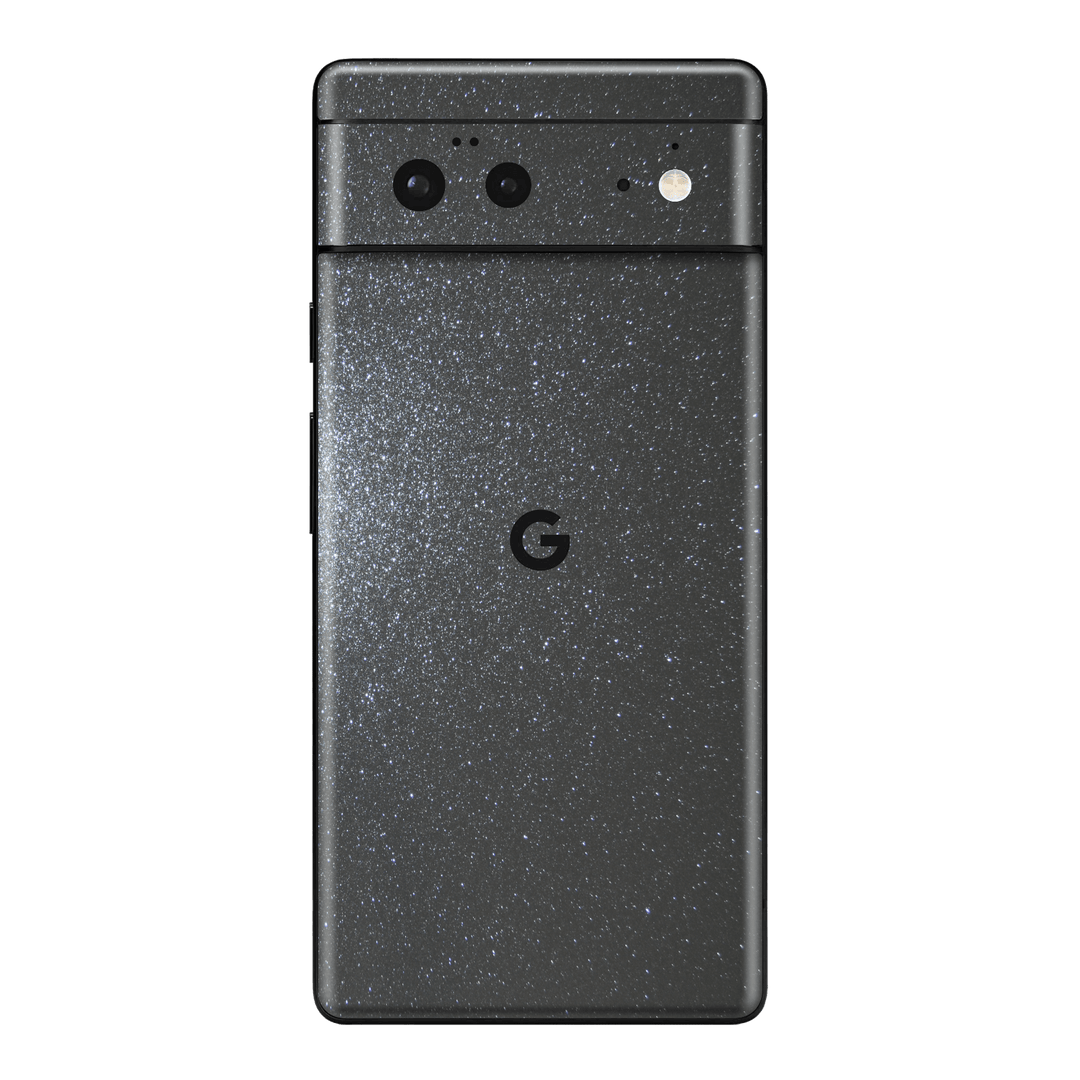 Google Pixel 6 Diamond METEORITE Grey Shimmering Sparkling Glitter Skin Wrap Sticker Decal Cover Protector by EasySkinz | EasySkinz.com