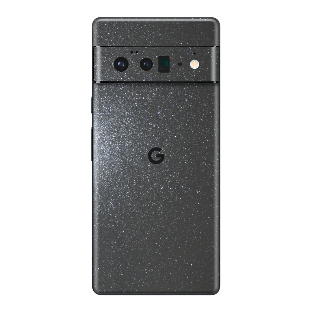 Google Pixel 6 Pro Diamond METEORITE Grey Shimmering Sparkling Glitter Skin Wrap Sticker Decal Cover Protector by EasySkinz | EasySkinz.com