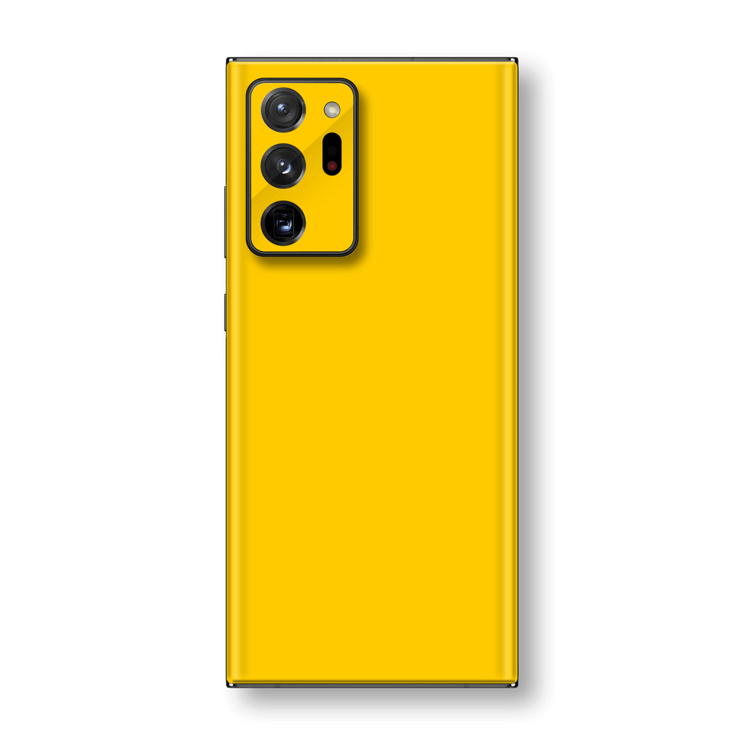 Samsung Galaxy NOTE 20 ULTRA Golden Yellow Glossy Gloss Finish Skin Wrap Sticker Decal Cover Protector by EasySkinz