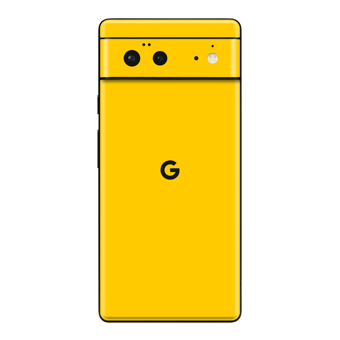 Google Pixel 6 Gloss Glossy Golden Yellow Skin Wrap Sticker Decal Cover Protector by EasySkinz | EasySkinz.com