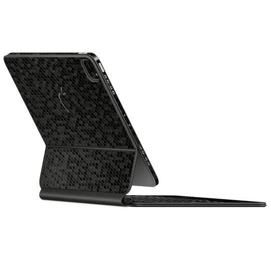Magic Keyboard for iPad Pro 11" M1 (3rd Gen, 2021) Luxuria Black Honeycomb 3D Textured Skin Wrap Sticker Decal Cover Protector by EasySkinz | EasySkinz.com