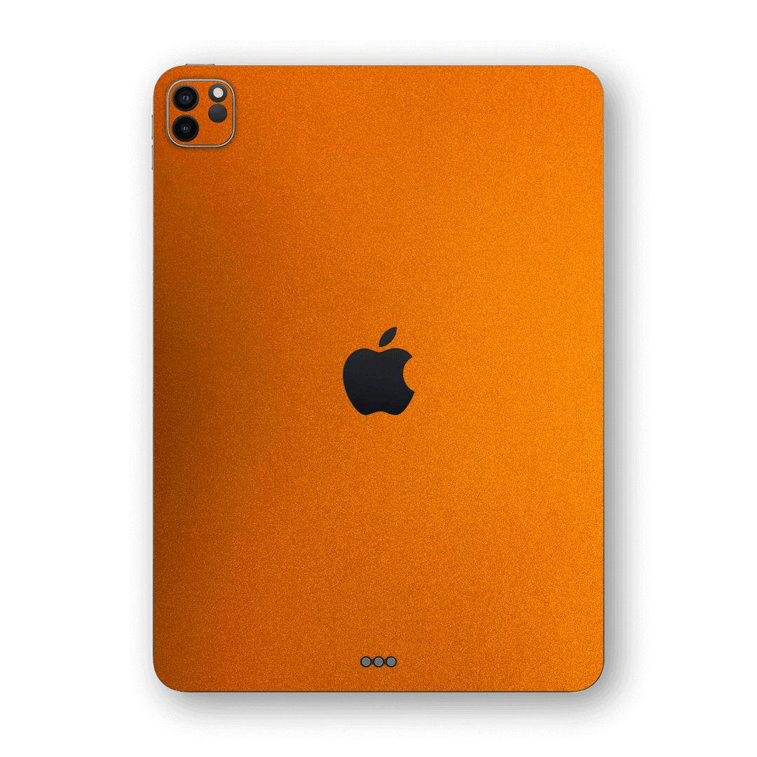 iPad PRO 11-inch 2021 Fiery Orange Tuning Metallic Gloss Finish Skin Wrap Sticker Decal Cover Protector by EasySkinz | EasySkinz.com