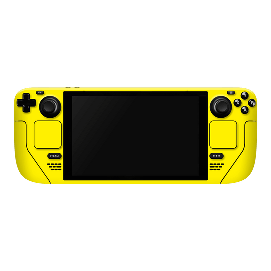 Steam Deck Gloss Glossy Lemon Yellow Skin Wrap Sticker Decal Cover Protector by EasySkinz | EasySkinz.com