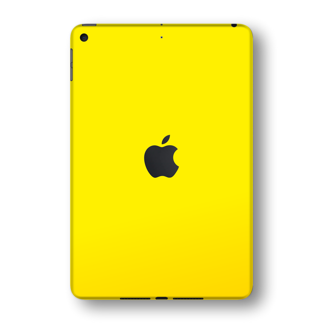 iPad MINI 5 (5th Generation 2019) Glossy Lemon Yellow Skin Wrap Sticker Decal Cover Protector by EasySkinz