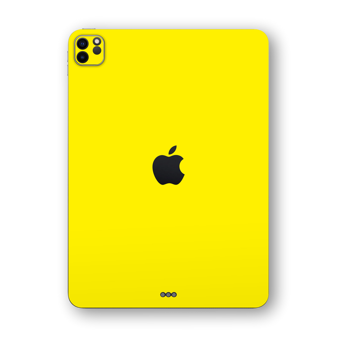 iPad PRO 11-inch 2020 Glossy Lemon Yellow Skin Wrap Sticker Decal Cover Protector by EasySkinz