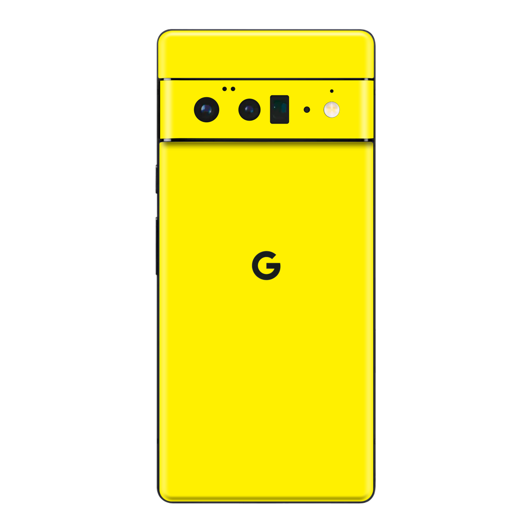 Google Pixel 6 Pro Gloss Glossy Lemon Yellow Skin Wrap Sticker Decal Cover Protector by EasySkinz | EasySkinz.com