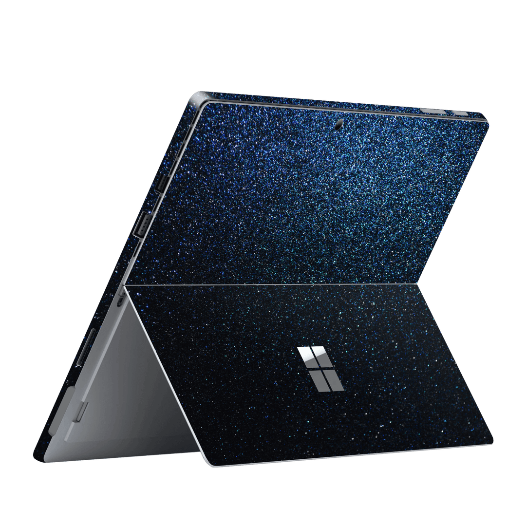 Microsoft Surface Pro 6 Glossy Midnight Blue Metallic Gloss Finish Skin Wrap Sticker Decal Cover Protector by EasySkinz