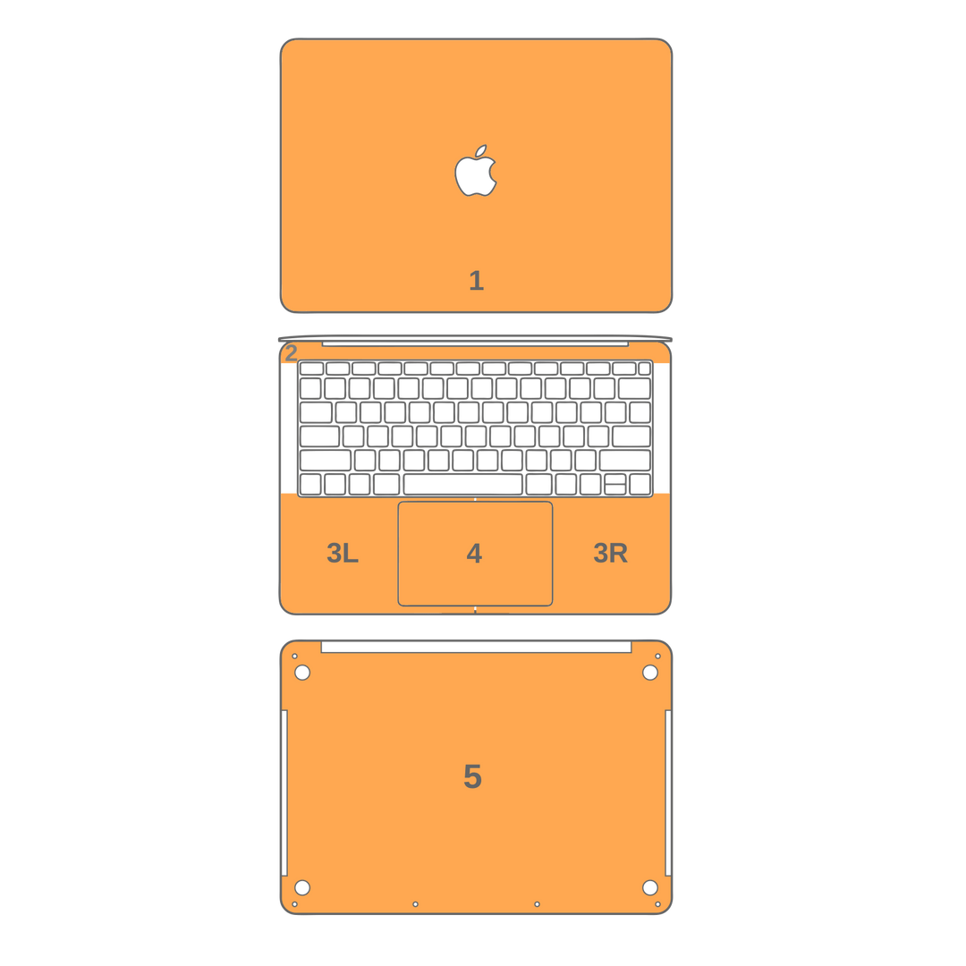 MacBook Air 13" (2018-2019) GLOSSY Orange Skin